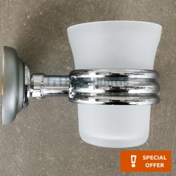 Cupholder material: Brass Wall-mounted, color: Chrome surface: Matt