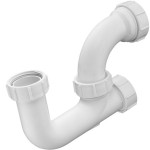Sink siphon 1 ¼” material: Plastic surface: Matt, color: White Siphons