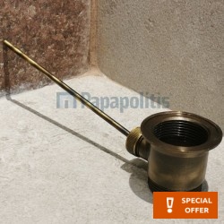 Waste Valve Without overflow material: Brass surface: Brushed, color: Bronze Waste overflows