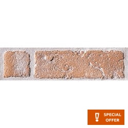 Μπορντούρα (Listello) 7,6x22,8 Ιταλίας Α’ διαλογής, απόχρωση: Λευκό/Κεραμιδί Μπορντούρες-Decore