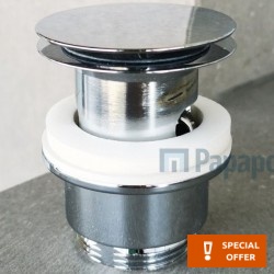 Waste Valve With overflow material: Brass surface: Glossy, color: Chrome Waste overflows