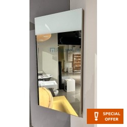 Καθρέπτης, σχήμα: Ορθογώνιο 38x69x28,5 από ξύλο συνθετικό με ντουλάπι & φωτιστικό