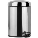 Χαρτοδοχείο oval από inox 5 lt επιδαπέδιος τύπος κλειστό, χρώμα: Χρωμέ επιφάνεια: Γυαλιστερή Χαρτοδοχεία