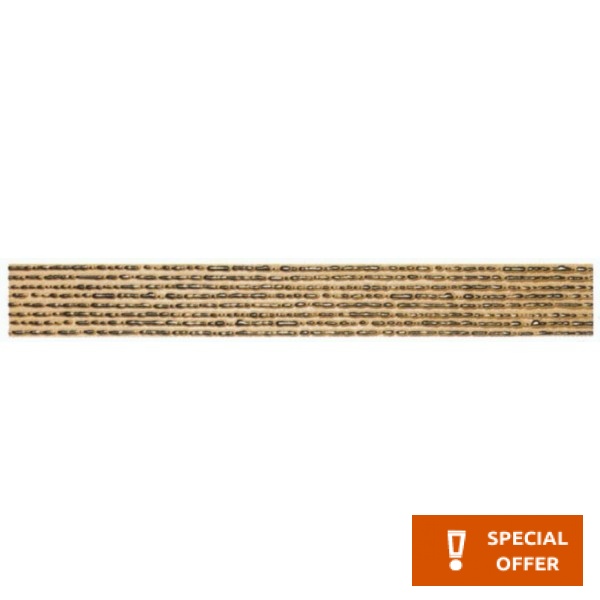 Border (listello) 5x40 Italy 1st choice Frise surface: Satin, hue: Beige Tile Liners (Listello)-Decore