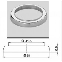 Grip cap material: Brass, color: Chrome Chrome flanges