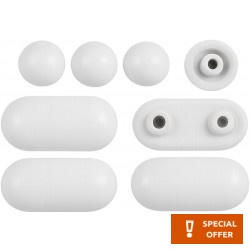 Seat buffer material: Plastic Buffers for WC seats
