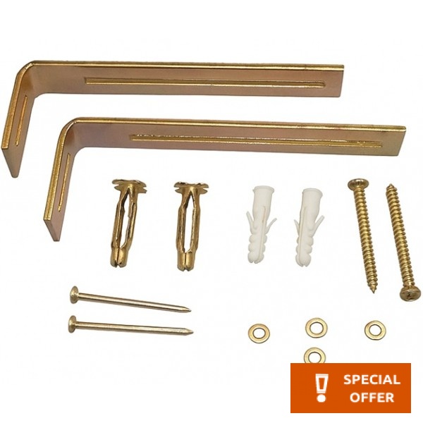 Support Bracket material: Steel Fixing kits Support Bracket material: Steel Fixing kits