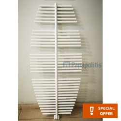 Heated towel rack 70x156 material: Aluminum D.25 33T/D700, color: White surface: Glossy Heated towel rails