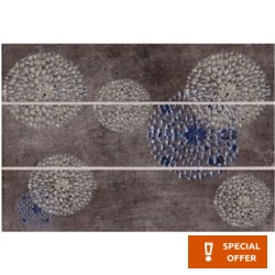 Decor tile 31,6x45 Spain 1st choice, hue: Brown Tile Liners (Listello)-Decore