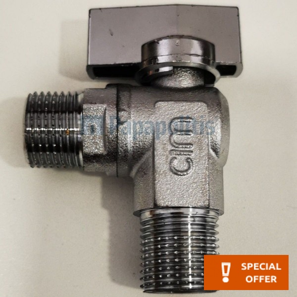 Switch material: Brass, color: Chrome surface: Glossy Angle valves