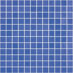 Ψηφίδα 2,5x2,5 Ισπανίας, σχήμα: Τετράγωνο Α’ διαλογής σε δίχτυ 31x46,7cm επιφάνεια: Γυαλιστερή, απόχρωση: Μπλε Ψηφίδες
