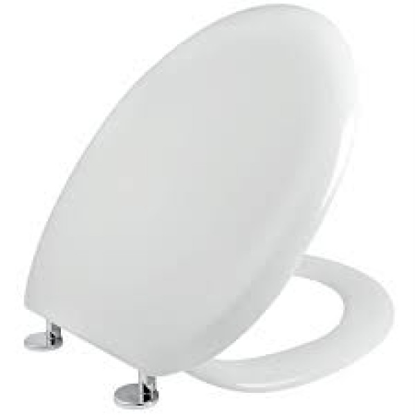 Toilet-seat, style: Wrapover solid for closed-coupled toilet, color: White Toilet seats & covers Toilet-seat, style: Wrapover solid for closed-coupled toilet, color: White Toilet seats & covers