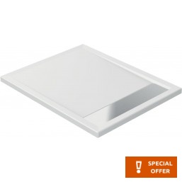 Shower tray Rectangular 100x80 material: Acrylic, color: White surface: Glossy
