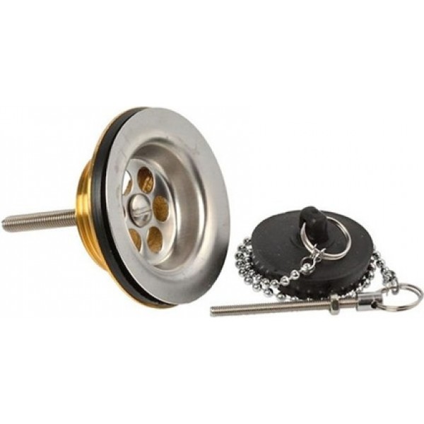 Waste Valve Without overflow material: Brass surface: Glossy, color: Chrome Waste overflows