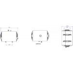 Geyser horizontal 60L 4.000W Water heaters