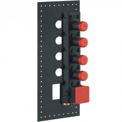 Shower tap Wall-mounted concealed part 4 way