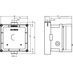 Κουτί μπαταρίας εντοιχιζόμενης εσωτερικό μέρος από πλαστικό ηλεκτρονικό ουρητηρίου Kit 1 με μπαταρία επιφάνεια: Ματ Εντοιχιζόμενες εσωτερικό μέρος