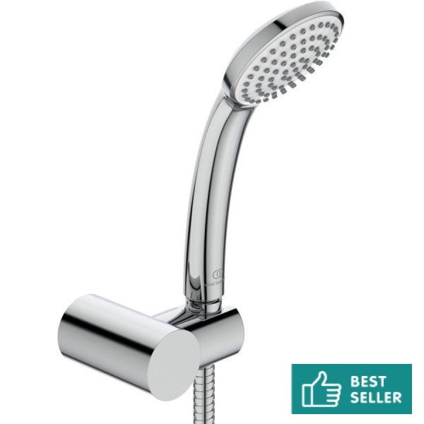 Shower head W/ hose and holder 1 jet S1, color: Chrome surface: Glossy Shower head W/ hose and holder 1 jet S1, color: Chrome surface: Glossy