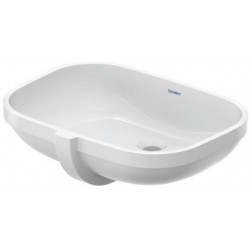 Washbasin Under counter 55x40 material: Porcelain (58x45,5) Without overflow, color: White surface: Glossy Under counter