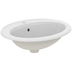 Washbasin Built-in 56x46 material: Porcelain With one hole With overflow, color: White surface: Glossy Built-in