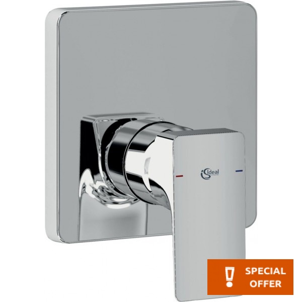 Shower tap Wall-mounted external part 1 way material: Brass mixer With plate without hand shower, hose and holder, color: Chrome surface: Glossy Wall-mounted - external part Shower tap Wall-mounted external part 1 way material: Brass mixer With plate without hand shower, hose and holder, color: Chrome surface: Glossy Wall-mounted - external part
