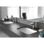 Washbasin Under counter 43x31 material: Porcelain With overflow, color: White surface: Glossy Under counter Washbasin Under counter 43x31 material: Porcelain With overflow, color: White surface: Glossy Under counter