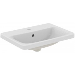 Washbasin Built-in 58x43 material: Porcelain With one hole With overflow, color: White surface: Glossy