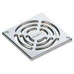 Σχάρα αποχέτευσης από inox 11,5x11,5, χρώμα: Χρωμέ Σχάρες ντουζιέρας