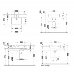 Νιπτήρας ελευθέρας τοποθέτησης 50x47x13 από πορσελάνη με μία οπή με υπερχείλιση, χρώμα: Λευκό επιφάνεια: Γυαλιστερή Ελευθέρας τοποθέτησης