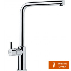 Kitchen tap Deck-mounted material: Brass, color: Chrome surface: Glossy