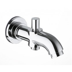 Spout (Nozzle) 12,5cm Wall-mounted material: Brass, color: Chrome surface: Glossy Bath spouts