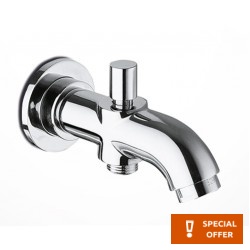 Spout (Nozzle) 12,5cm Wall-mounted material: Brass, color: Chrome surface: Glossy