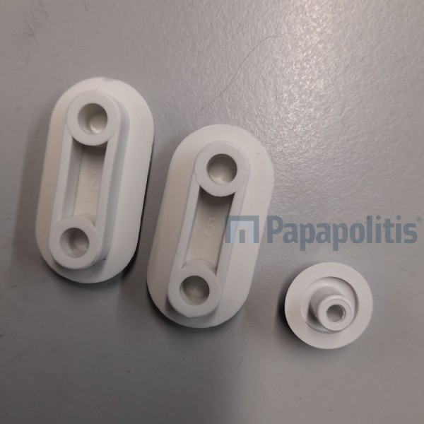 Seat buffer material: Plastic Buffers for WC seats Seat buffer material: Plastic Buffers for WC seats
