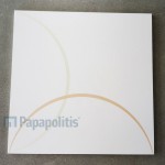 Decor tile 34x34 Italy 1st choice, hue: White Tile Liners (Listello)-Decore Decor tile 34x34 Italy 1st choice, hue: White Tile Liners (Listello)-Decore