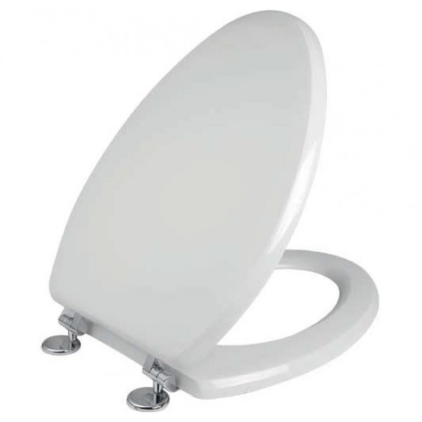 Toilet-seat, style: Sandwich solid, color: White Toilet seats & covers