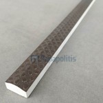 Border (listello) 2x51 Italy 1st choice rettificato surface: Glossy, hue: Silver Tile Liners (Listello)-Decore Border (listello) 2x51 Italy 1st choice rettificato surface: Glossy, hue: Silver Tile Liners (Listello)-Decore