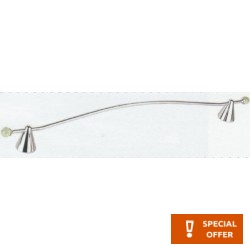 Πετσετοθήκη 30cm σταθερή από ορείχαλκο μονή, χρώμα: Χρωμέ επιφάνεια: Γυαλιστερή Πετσετοθήκες