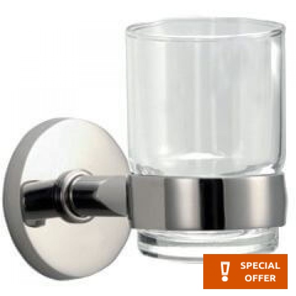 Cupholder material: Brass Wall-mounted AISI 316, color: Chrome surface: Brushed Tumbler holders
