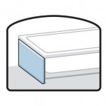 Bathtub panel, color: White Panels Bathtub panel, color: White Panels