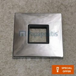 Grip cap material: Brass, color: Chrome Chrome flanges