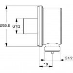 Provision, color: Chrome surface: Glossy Provision, color: Chrome surface: Glossy Outlet elbows