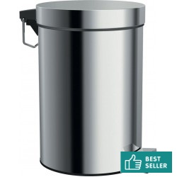 Χαρτοδοχείο από inox 3 lt επιδαπέδιος τύπος κλειστό, χρώμα: Χρωμέ επιφάνεια: Γυαλιστερή