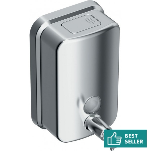 Dispenser material: Brass Wall-mounted, color: Chrome surface: Glossy Soap dispensers