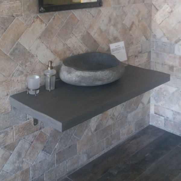 Furniture bench 100x50x5 material: Wood surface: Matt, color: Dark Grey Furniture bench 100x50x5 material: Wood surface: Matt, color: Dark Grey