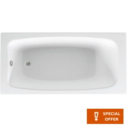 Bathtub Rectangular 140x70 material: Acrylic, color: White no grab bars surface: Glossy Rectangular