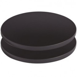 Τάπα λαβής μπαταρίας, Black Matt, Σετ 2 τεμαχίων από ορείχαλκο