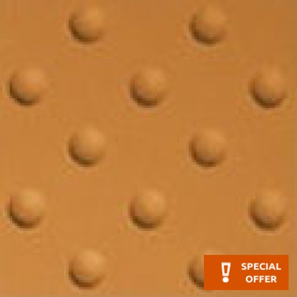 Tactile tiles 20x20 Italy 1st choice, hue: Brick Tactile