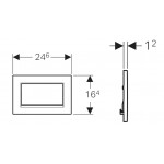 Flush wall plates for concealed cistern material: ABS Mechanical with string single flush valve, color: Chrome surface: Glossy Flush plates Flush wall plates for concealed cistern material: ABS Mechanical with string single flush valve, color: Chrome surface: Glossy Flush plates