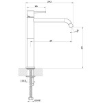 Wash basin tap Deck-mounted for free-standing washbasin material: Brass mixer Without waste, color: Chrome surface: Glossy Deck-mounted Wash basin tap Deck-mounted for free-standing washbasin material: Brass mixer Without waste, color: Chrome surface: Glossy Deck-mounted
