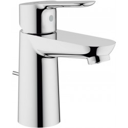 Wash basin tap Deck-mounted material: Brass mixer With pop-up waste set Μ size S-Size, color: Chrome surface: Glossy